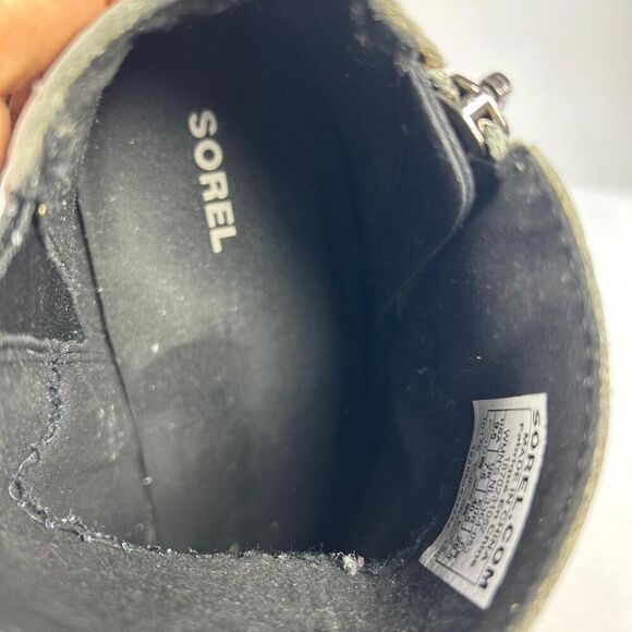Sorel Women's Joan of Arctic Wedge II Zip Booties US 9.5 Gray Leather Ankle Boot - Picture 10 of 10